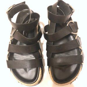 Alexander Wang Espadrille Hybrid Sandal Sz 37 1/2